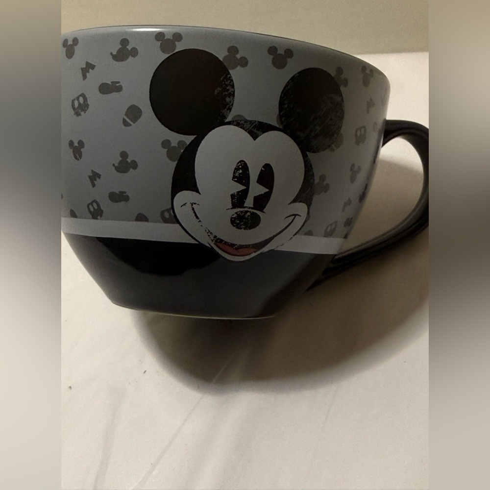 Disney Mickey Mouse Black and Gray Mug
